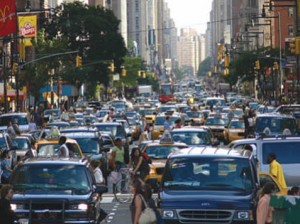 In New York City, most people don't drive.
