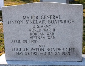 Linton Sinclair Boatwright Gravestone