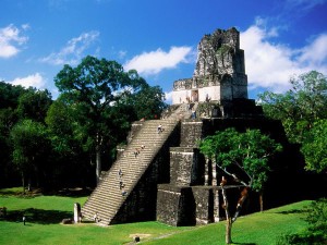 Maya pyramid in Gutemala