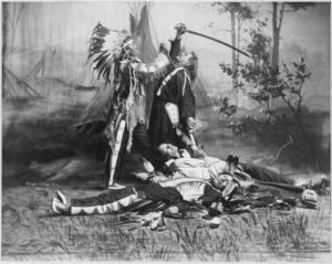 Death of Custer by actors Pawnee_bill_wild_west_show_c1905